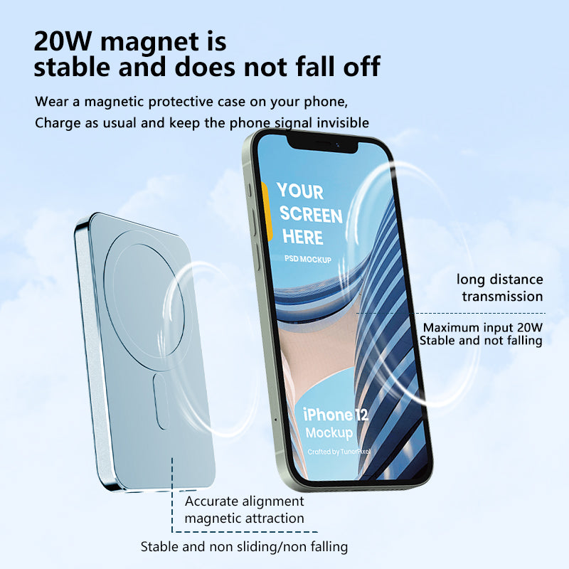 C10 Power Bank 20W Magnetic Wireless Charger 5000mAh Portable Charger Compatible with Magsafe C10 Power Bank 20W Magnetic Wireless Charger 5000mAh Portable Charger Compatible with Magsafe